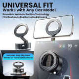 bisart vacuum magnetic car phone holder, rotatable, 96lbs suction cup mount, magsafe compatible, black