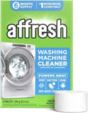 Affresh Washing Machine Cleaner, Helps Power Away Odor Causing Bacteria & Grime Deep Inside Pump, Valve & Hoses, 6 Time Release Tablets, 6 Month Supply