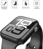 Misxi tempered glass case for Apple Watch Series 7 (2021) 46mm and Series 6 watch