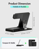 Wireless Charger iPhone Charging Station: 3 in 1 Charger Stand Multiple Devices for Apple - iPhone 16e 16 15 14 Pro Max 13 12 11 - Watch 10 9 8 7 6 5 4 3 2 SE and Ultra Series - Airpods 4 3 2 Pro - Zynora