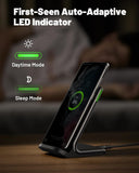 inou 15w fast qi wireless charger with adaptive light for iphone samsung google and more