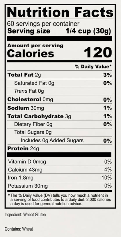 Anthony's Vital Wheat Gluten, 4 lb, Vegan, Non GMO, Keto Friendly, Low Carb