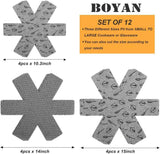 BOYAN Pot and Pan Protectors Set of 12, 3 Sizes, Cookware Protector Felt Pads for Anti-Slip Stacking and Scratching Prevention