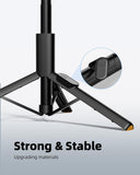 TODI Selfie Stick Tripod for iPhone, 60" Lightweight Phone Tripod Stand with Wireless Remote, Extendable Selfie Stick for iPhone, All-in-1, Compatible with iPhone/Android