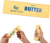 Lyreh 1pcs Squeeze Butter Squishy Toy, PU Material Butter Stick Slow Rising Squeeze Food Fidget Toy for Office School (Light Yellow)