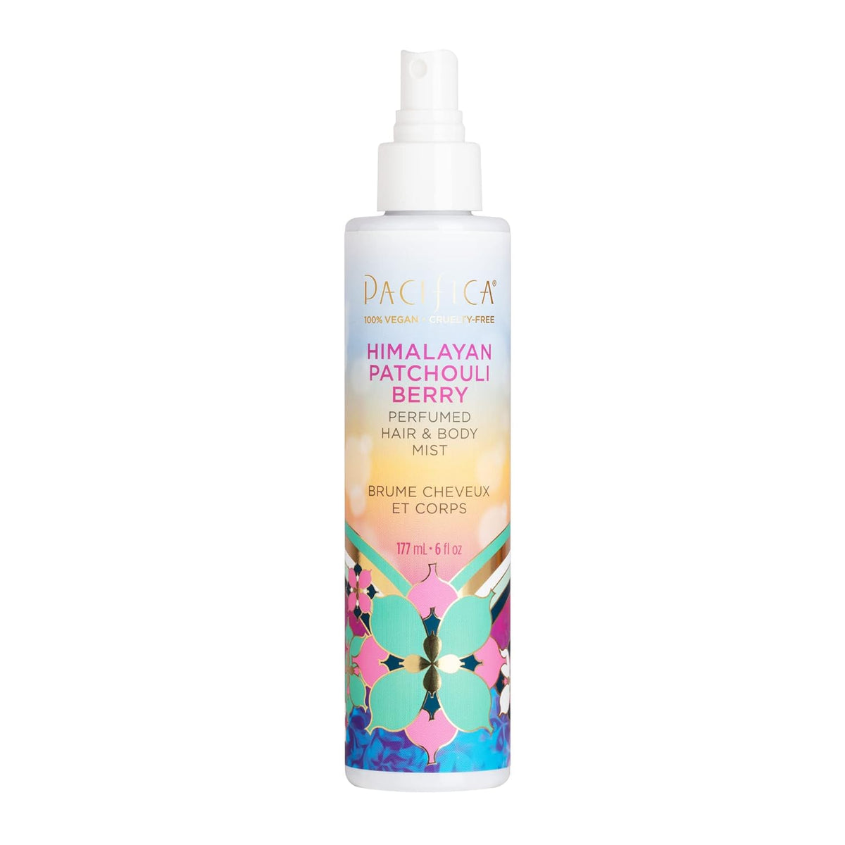 pacificas island vanilla 6oz hair and body mist, paraben-free, no alcohol, vegan and cruelty-free for women