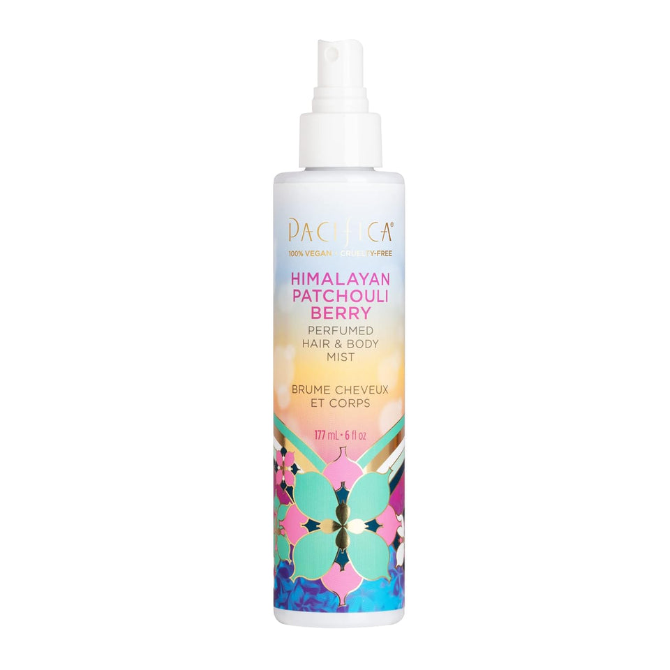 pacificas island vanilla 6oz hair and body mist, paraben-free, no alcohol, vegan and cruelty-free for women