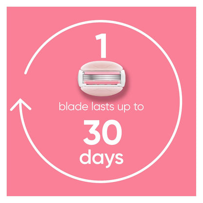 gillette venus white tea womens razor handle 4 blade refills