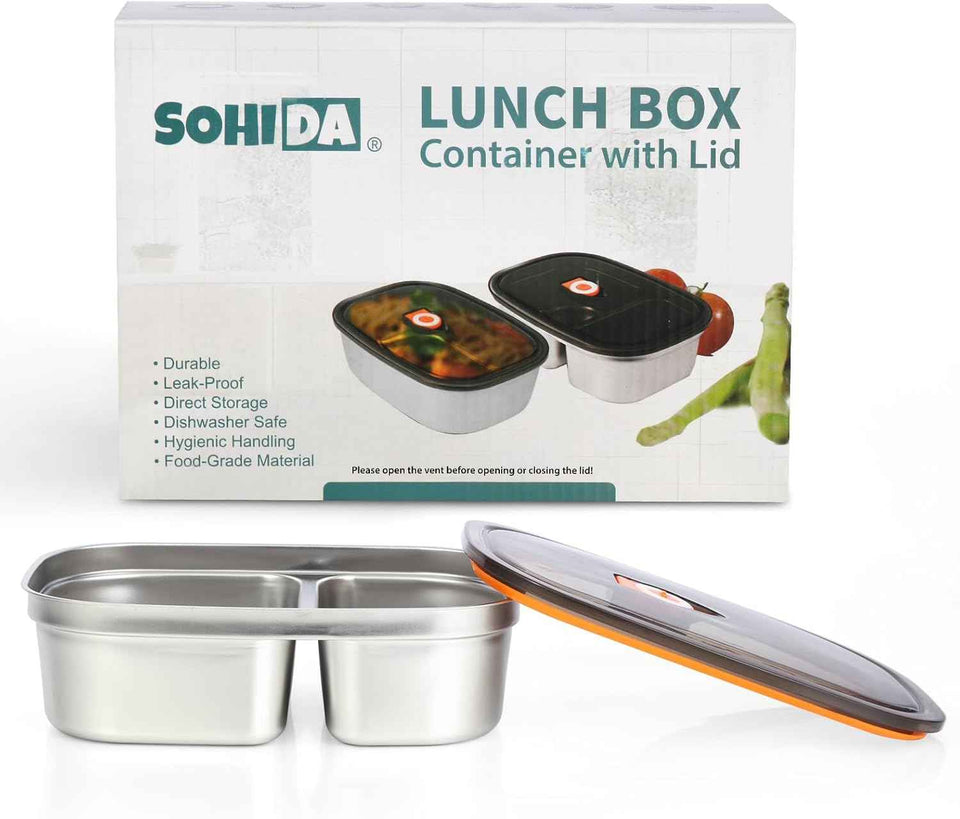 100W Cordless Electric Lunch Box for Adults & Men, Rechargeable Battery Powered Heated Lunch Box, 1.2L Portable Food Warmer Lunchbox with 5-Sided Heating for Work Car Outdoor Use