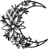 EZ4ENCE Butterfly Decoration Wall Art Boho Home Decor Hanging Appearance Metal Flower for Bedroom Living Room Wall,Black(Medium)