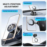 BISART Vacuum Magnetic Car Phone Holder – 360° Rotatable, Reinforced 96LBS Suction Cup Mount Compatible with MagSafe for iPhone & Android, Portable for Car, Gym & Mirror (A7-Black)