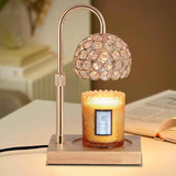 Dimmable Candle Warmer Lamp Adjustable Height Electric Wax Melt Warmer for Jar Scented Candles Suitable for Home Office Decor Birthday Gifts for Women Mom Grandma（with 2 Bulbs）