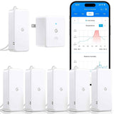 goveelife 2.0 wifi hygrometer thermometer 6 pack, smart humidity temperature sensor with app notifications