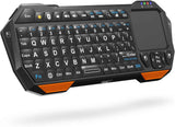 Fosmon mini wireless QWERTY keypad with touchpad, Bluetooth 3.0, compatible with Apple TV and PS4
