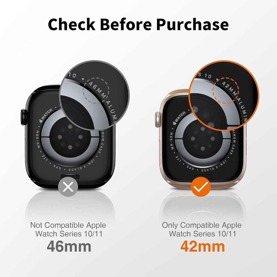 lk 6 pack anti-scratch self-healing soft tpu screen protector for apple watch series 11 10 42mm