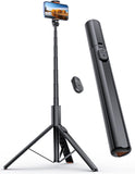 ANXRE 71" Phone Tripod, NT79 Extendable Selfie Stick with 1/4" Camera Mount for Cell Phone＆Camera, Phone Tripod Stand Holder with Remote Compatible with iPhone Android, Camera