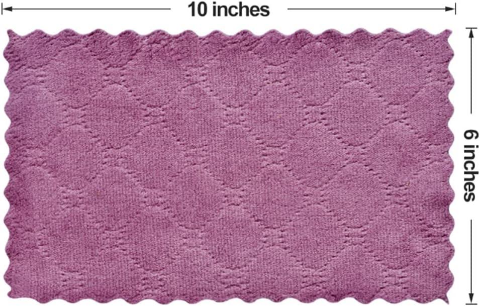 12PCS Double-Sided Microfiber Kitchen Towels, Reusable Cleaning Cloths 10x6 - Cart Shape