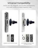 iOttie Velox MagSafe Compatible Air Vent Car Phone Holder. Unversal Magnetic Car Phone Mount for iPhone 12/13/14/15/16/17 Series & Android Phones via Included Magnetic Ring Adapter