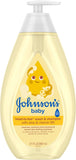 Johnson's Baby Head-To-Toe Baby Wash & Shampoo + Aloe & Vitamin B5, 2-in-1 Bath Wash Gently Cleanses Newborn's Delicate Skin & Hair, Hypoallergenic, No Added Parabens, Dyes & Sulfates, 27.1 fl. oz