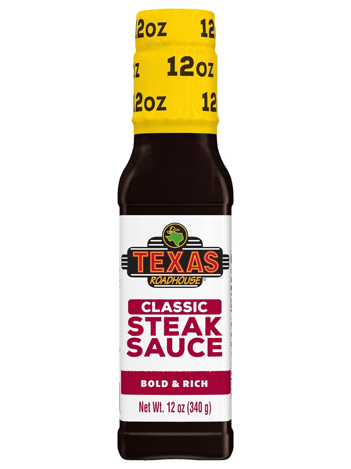 Texas Roadhouse Classic Steak Sauce, 12 oz. Bottle, Perfect Steak Marinade or Dipping Sauce, Made with Vinegar, Onion and Garlic