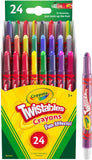 Crayola Twistables Crayons for Kids (24ct) School Supplies for Toddlers, Less Mess Coloring, Gifts for Boys & Girls, Ages 3, 4, 5