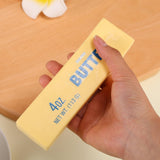 Lyreh 1pcs Squeeze Butter Squishy Toy, PU Material Butter Stick Slow Rising Squeeze Food Fidget Toy for Office School (Light Yellow)