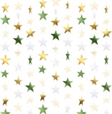 Patelai Glitter Star Garland Banner Christmas Decor 130 Feet Star Hanging Bunting Banner Twinkle Backdrop for Homecoming Classroom Wedding Birthday Halloween Party Supplies(Gold)