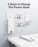 VEEKTOMX Portable Charger with Built in Cables 10000mAh, Power Bank for iPhone with AC Wall Plug, Fast Charging USB C Slim Battery Pack with LED Display Compatible with iPhone 17/16/15/14, Samsung