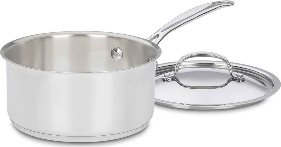 Cuisinart 1.5 Quart Saucepan w/Cover, Chef's Classic Stainless Steel Cookware Collection, 719-16