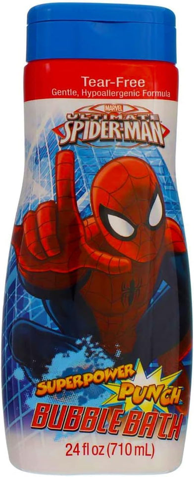 Amazing Spider-Man Bath Time Kids’ Bubble Bath Soap, 24 Fl Ounces, Watermelon Scent