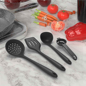 BPA-Free Silicone Cooking Utensils Set, 446°F Heat Resistant, Nonstick Cookware, 8-Piece Kitchen Gadgets