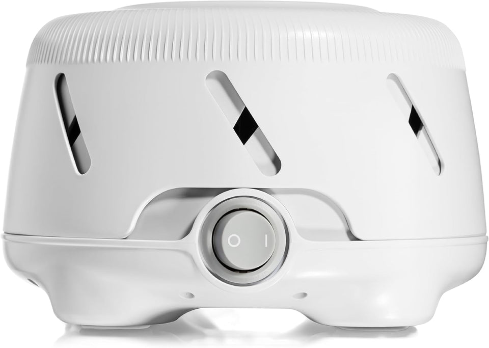 yogasleep dohm uno white noise machine, real fan inside for non-looping white noise, sleep aid for adults and baby