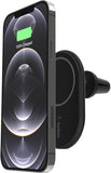 Belkin MagSafe-Compatible Magnetic Wireless Car Charger 10W - Wireless Charger, Magnetic Car Vent Phone Mount for iPhone 17, iPhone 16, 15, & 14 Series, Pixel 10 (Power Supply Included) - Black
