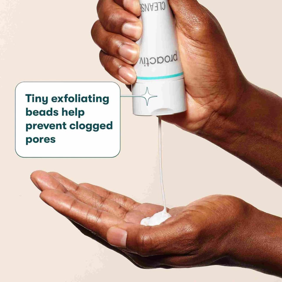 Proactiv Acne Cleanser - Benzoyl Peroxide 6 Fl Oz, Daily Facial Cleanser & Hyaluronic Acid Moisturizer