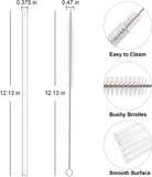 6-Pack Reusable Replacement Straws for Stanley 40 oz & 30 oz Tumblers with Cleaning Brush
