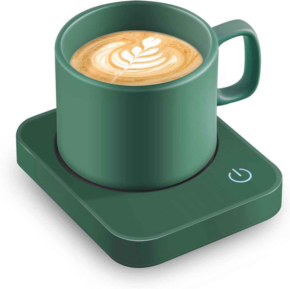 VOBAGA Coffee Mug Warmer for Desk with Auto Shut Off & 3-Temp Settings, Coffee Cup Warmer with Smart Safety Alert Home Office Accessory, Perfect for Coffee, Tea, Milk (No Mug)
