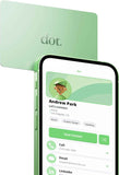 dot. Card - Digital Business Card - Tap Compatible with iPhone & Android (Black)