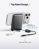 INIU for MagSafe Portable Charger, Original Qi2 Certified Wireless Fast Charging, Slimmest 10000mAh 45W Power Bank with USB C Cable & Stand, TSA Travel Magnetic Battery Pack for iPhone 17-12 Series