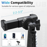 UBeesize 72" Phone Tripod & Selfie Stick, Camera Tripod Stand with Wireless Remote and Phone Holder,Compatible with iPhone Android, Perfect for Selfies/Video Recording/Live Streaming Black