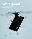 Wallet Tracker Card Works with Apple Find My (iOS Only) Slim 0.07in Rechargeable IP68 Waterproof Tracker Item Finder AirTag Card with Keychain Hole Mens Valentines Gifts