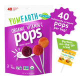 yumearth organic vitamin c pops variety pack, 40 assorted fruit flavors, allergy friendly, gluten free, non-gmo, vegan