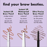 e.l.f. Instant Lift Brow Pencil, Dual-Sided, Fine Tip, Shapes Brows, Contours, Tames, Taupe, 0.006 Oz