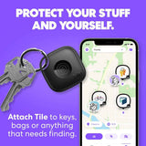 Tile by Life360 Mate - Bluetooth Tracker, Keys Finder and Item Locator for Keys, Bags and More. Phone Finder. Both iOS and Android Compatible. 1-Pack (Black)