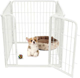 FXW Homeplus Unleashed Indoor Dog Playpen - Stress-Free and Safe Play, Heavy Duty 24 Inch 6 Panels Dog Pen for Puppy and Small Dogs, Black│Patented