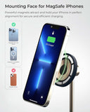 iOttie Velox Magnetic Wireless Duo Stand. 7.5W Mounting Stand + 5W Charging Pad. MagSafe Compatible for iPhone 12, iPhone 13, iPhone 14, & iPhone 15 Series & Qi AirPods Charger (Adapter not Included)