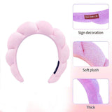 Skincare Headband Spa Headbands for Washing Face, Soft Preppy Makeup Headband for Face Washing, Skin Care Makeup Headbands for Women (Pink)