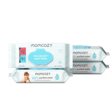 Momcozy extra large, 99% water based, unscented and hypoallergenic baby wipes for sensitive skin