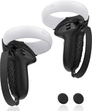 AMZDM Controller Grip for Oculus Quest 2 Accessories Grips Cover for VR Touch Controllers Covers Protector with Non-Slip Thumb Grips 1Pair Black
