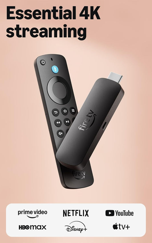 Amazon Fire TV Stick 4K Select (newest model), start streaming in 4K, AI-powered search, and free & live TV