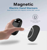 Hand Warmers Rechargeable 2 Pack, AI Smart Chips 20Hrs Long Safe Heat, Magnetic Electric Hand Warmers, Gifts for Christmas, Outdoor, Golf, Hunting, Camping Accessories